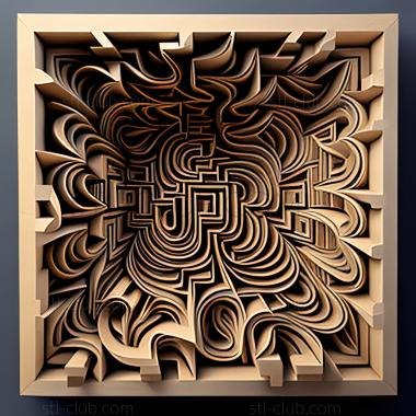 3D model st labyrinth (STL)